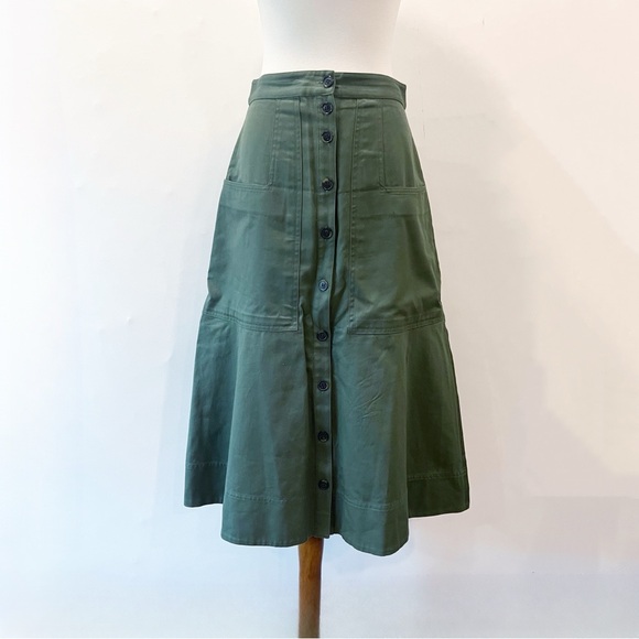 TIBI Harrison Chino Patch Pocket Skirt NWT - Picture 10 of 14